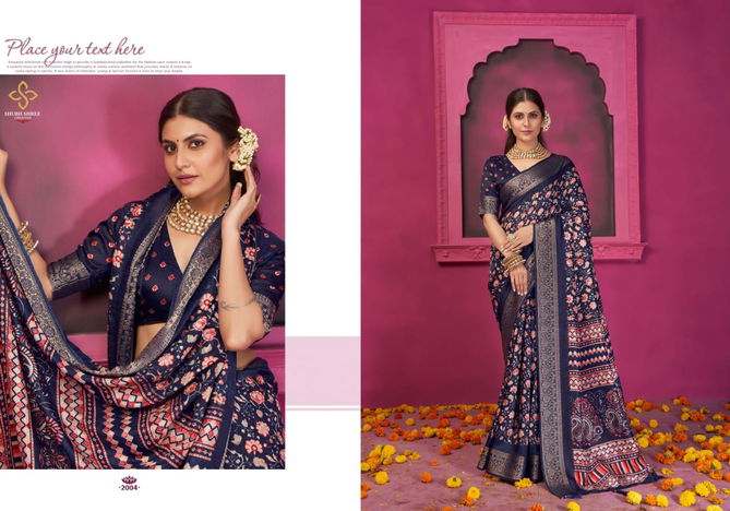 Kashmiri Silk 2 By Shubh Shree Velvet Tusser Silk Wedding Sarees Wholesale Shop In Surat